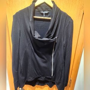 WHBM black, size 14 wonen's zipper jacket
